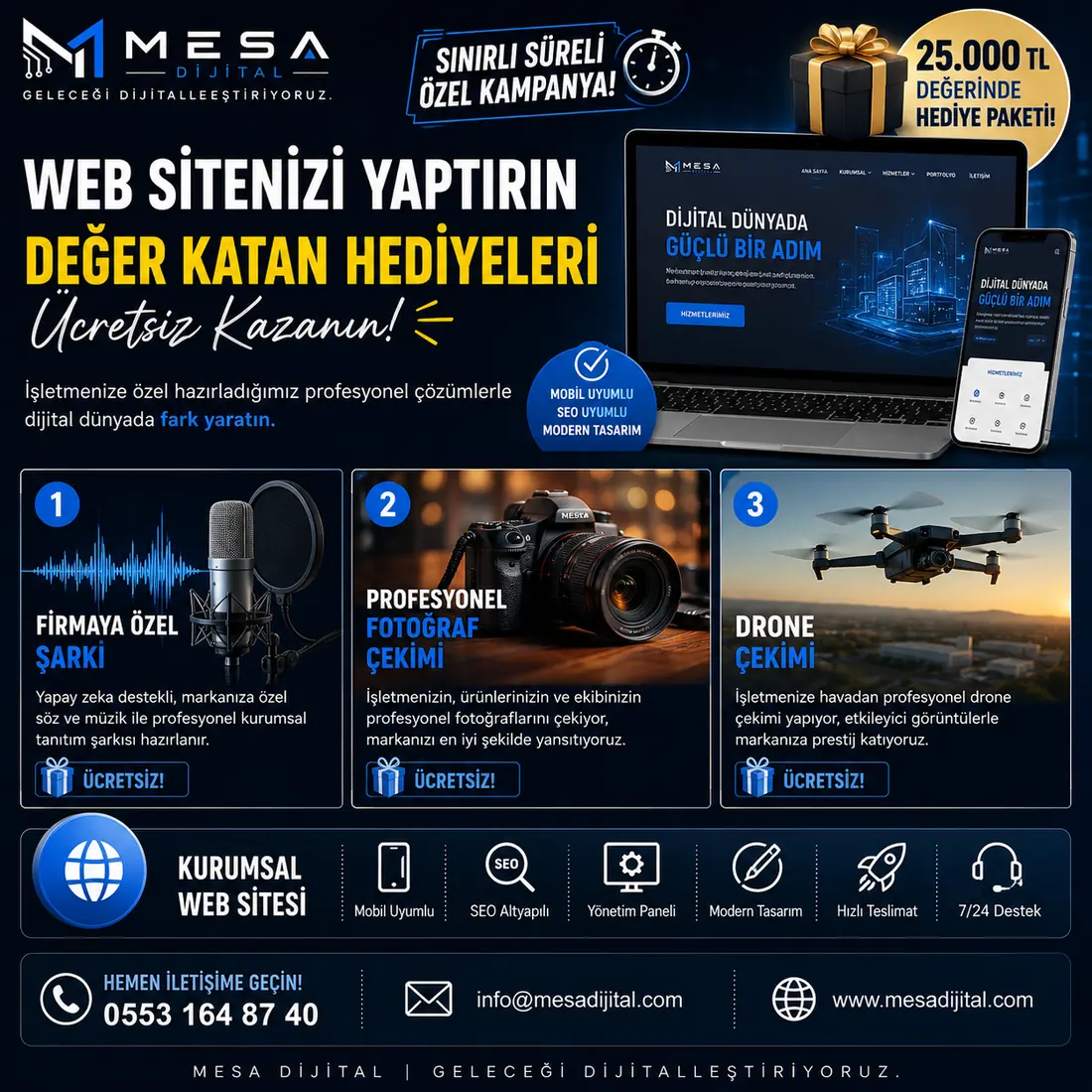 MESA Dijital web sitesi kampanya görseli
